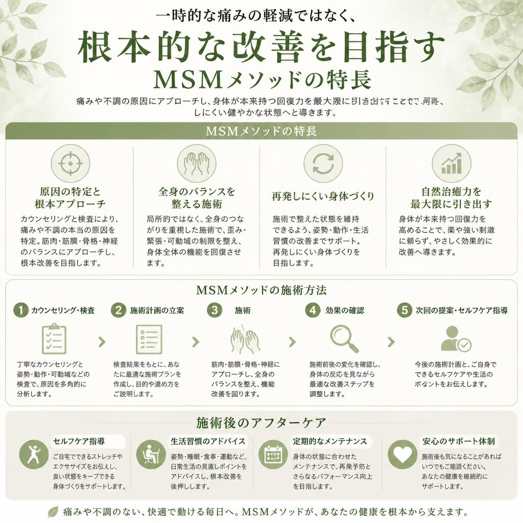 痛みの戻りを防ぐためのコツ