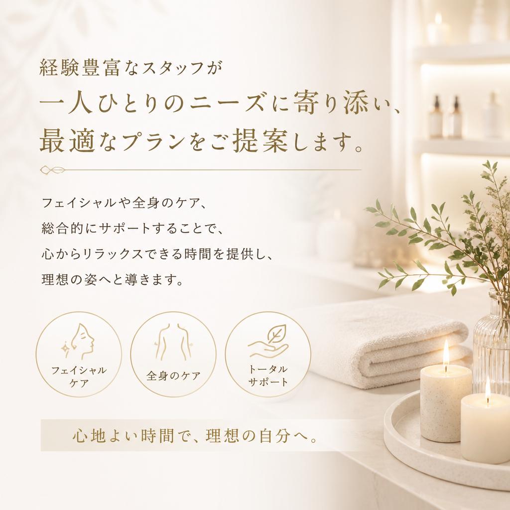 お客様の美と健康をサポート