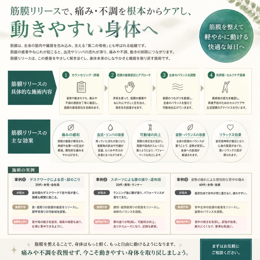 筋膜リリースで身体を軽やかに