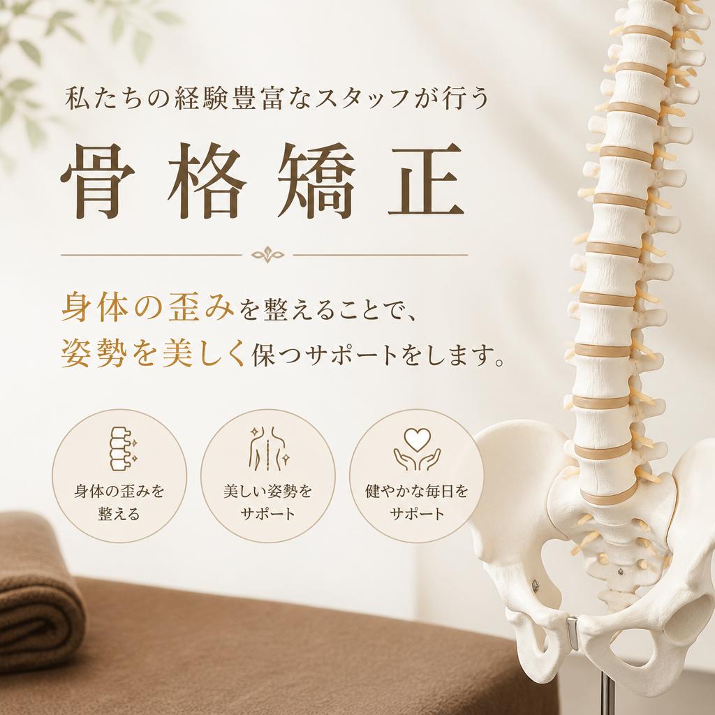 2. 骨格矯正で理想の姿勢を実現