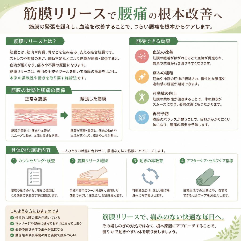 当サロンの筋膜リリースとは？