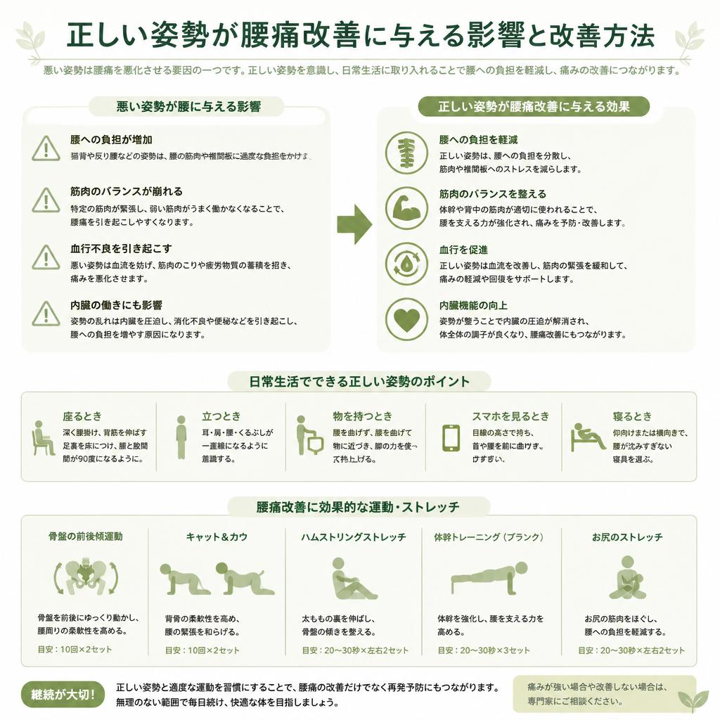 姿勢改善の重要性