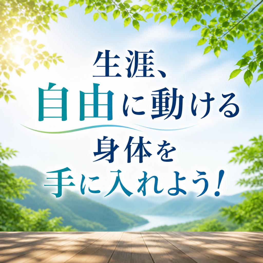 生涯、自由に動ける身体を手に入れよう！