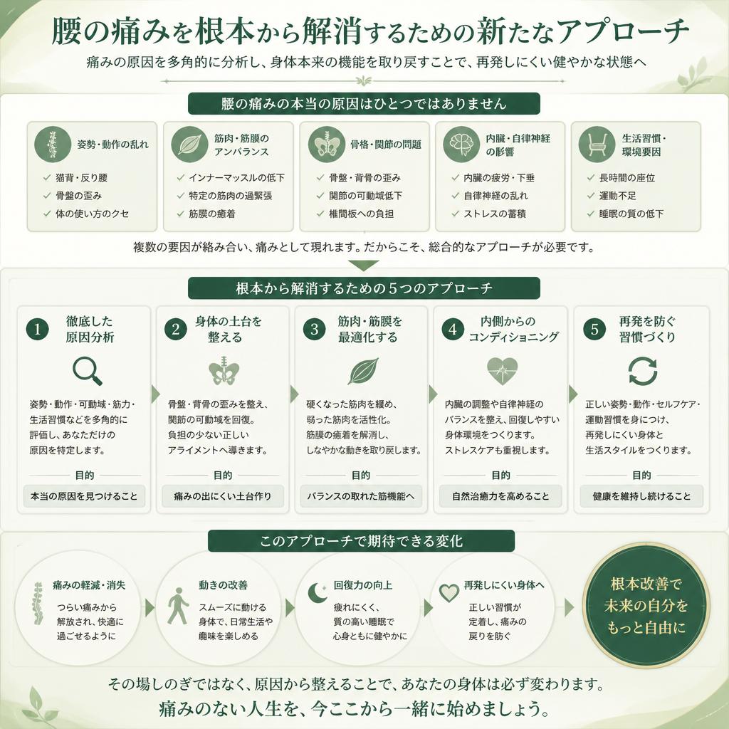 腰の痛みを根本から解消するための新たなアプローチ